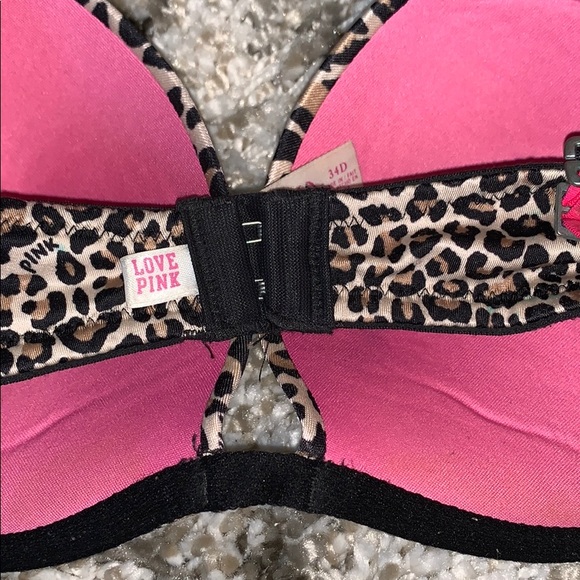 Victoria’s Secret PINK cheetah push up bra 34D - Picture 6 of 7